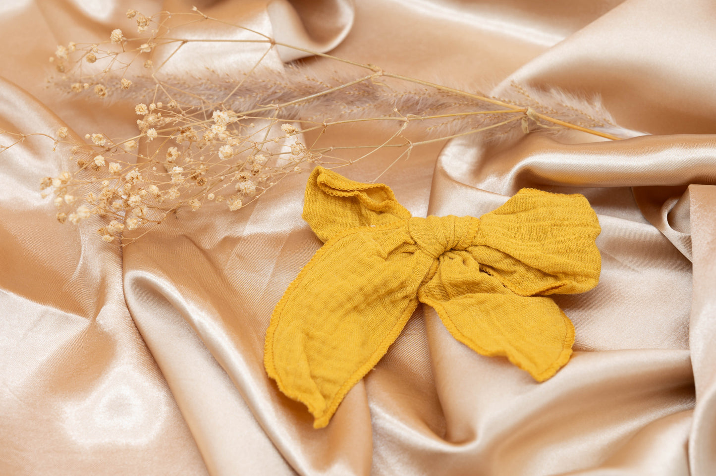 Haarschleife Musselin