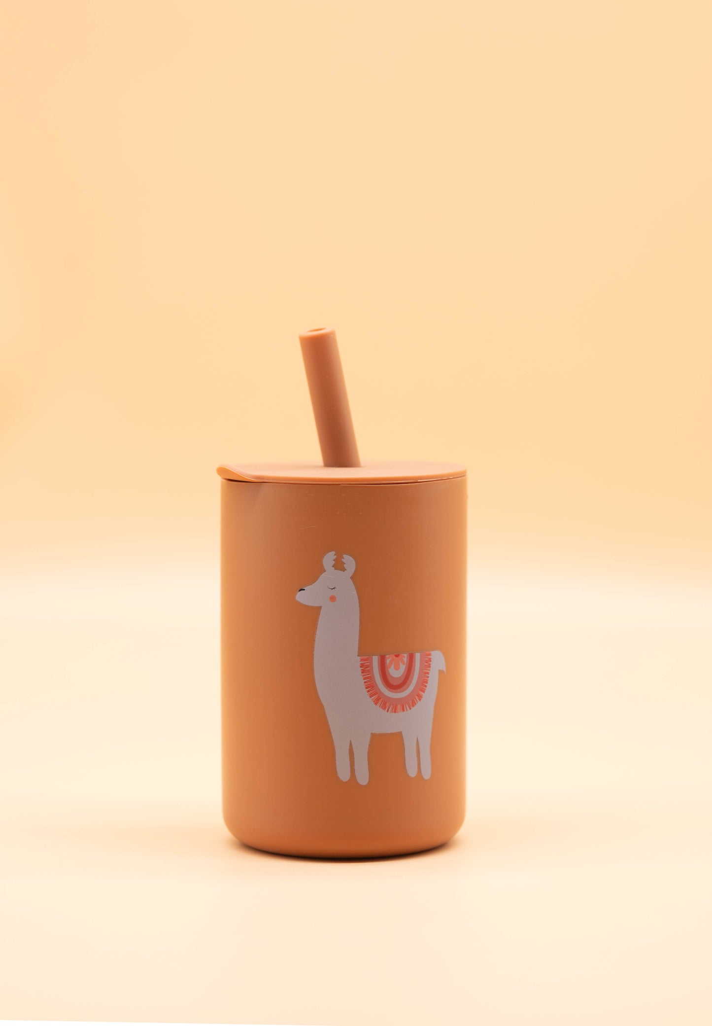 Silikonbecher mit Strohhalm