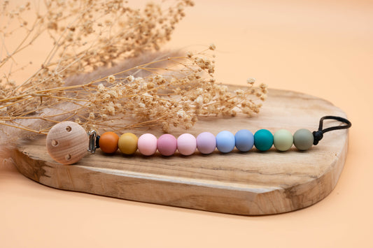 Schnullerkette Rainbow