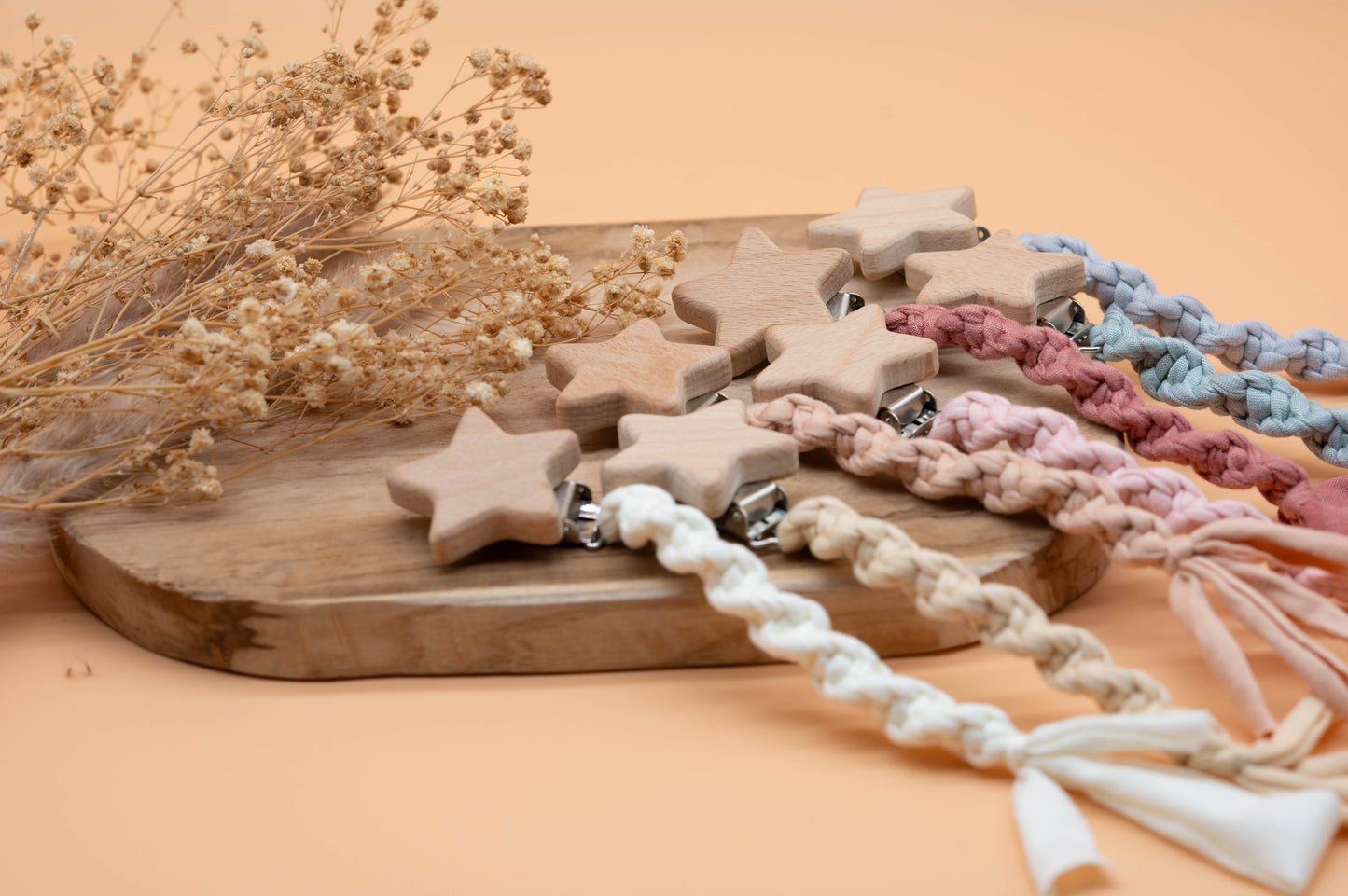 Schnullerkette Star