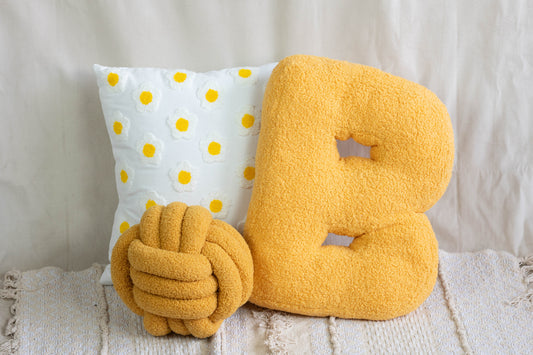 Buchstabenkissen Teddy Plüsch